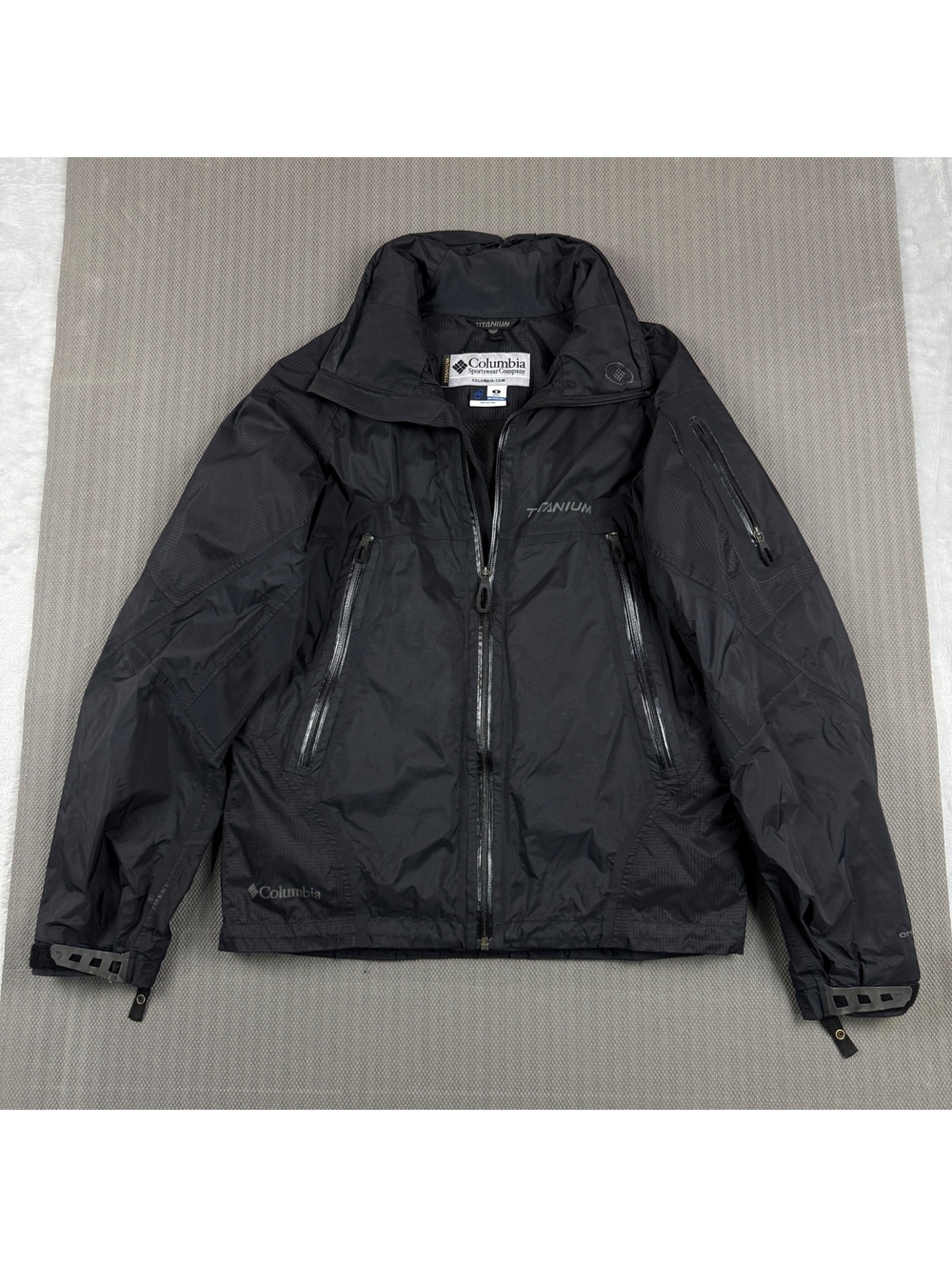 Columbia Titanium Men’s S Interchange Omni-Tech Outdoor Shell Jacket Ski Skirt